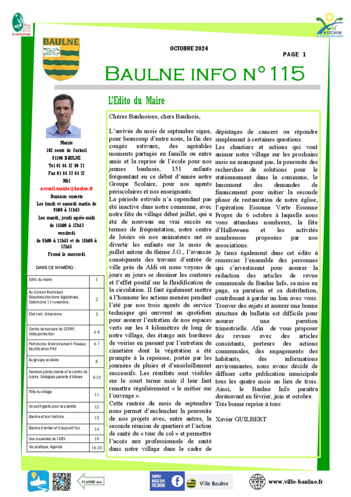 Baulne Info N° 115