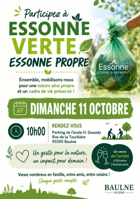 🌿🚮 Opération Essonne Verte Essonne Propre à Baulne 🚮🌿