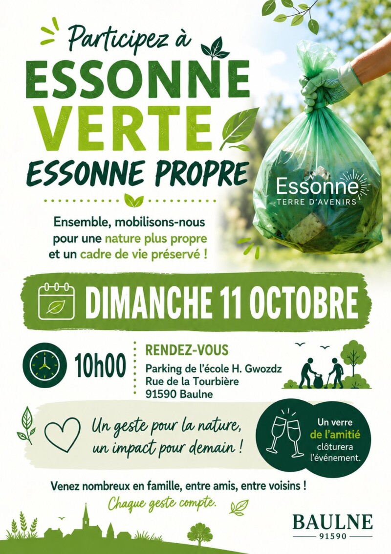 🌿🚮 Opération Essonne Verte Essonne Propre à Baulne 🚮🌿