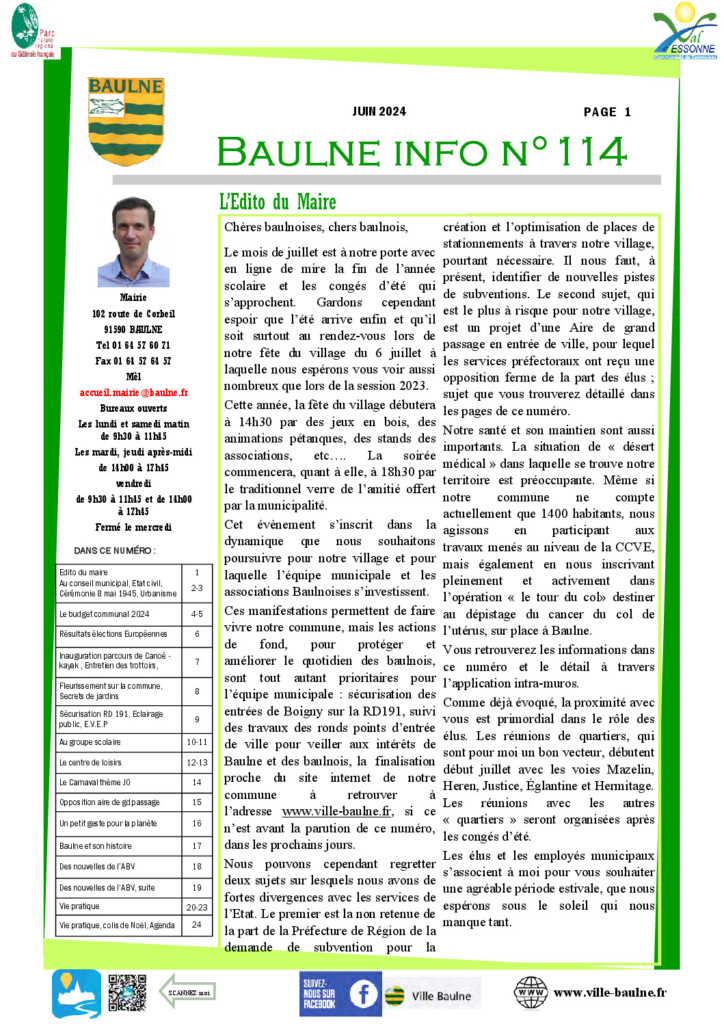 Baulne Info N° 114
