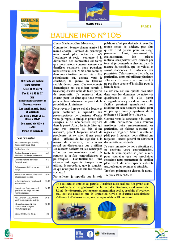 Baulne Info N° 105