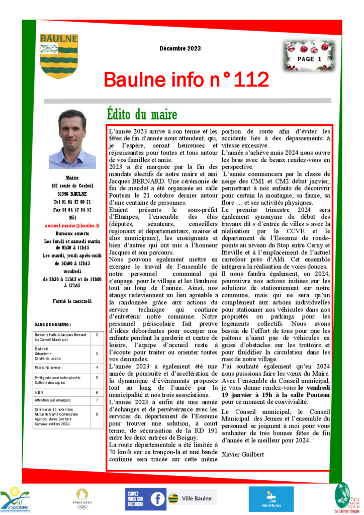 Baulne Info N° 112