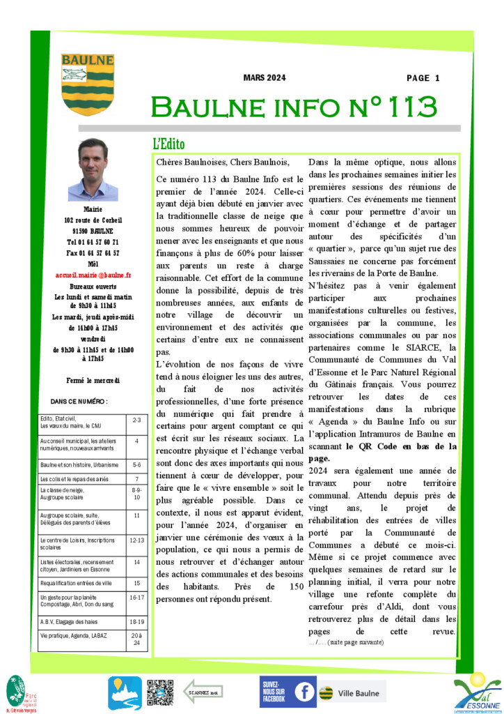 Baulne Info N° 113