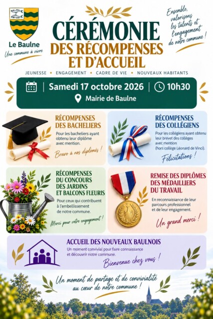 🏆 Cérémonie des récompenses et d’accueil 🏆
